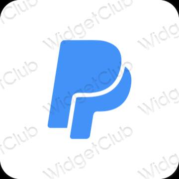 Esthetische Paypal app-pictogrammen