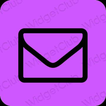 សោភ័ណ ពណ៌ស្វាយ Mail រូបតំណាងកម្មវិធី