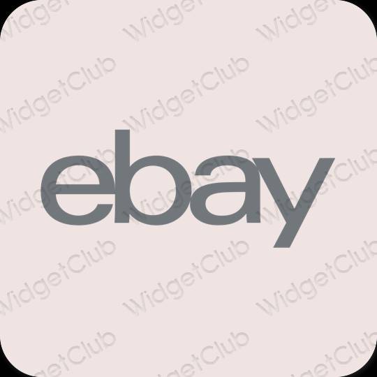 Esthetische eBay app-pictogrammen