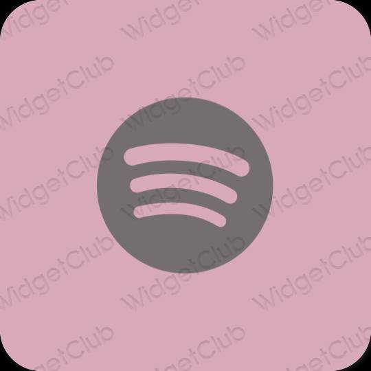 Esthetische Spotify app-pictogrammen