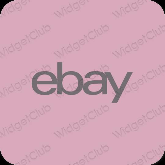 Esthetische eBay app-pictogrammen