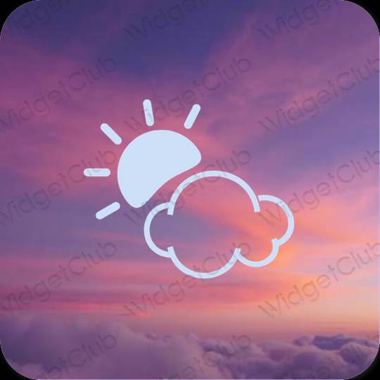 Estética Weather iconos de aplicaciones