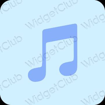 Estetinis violetinė Apple Music programėlių piktogramos