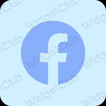 Estetic Violet Facebook pictogramele aplicației