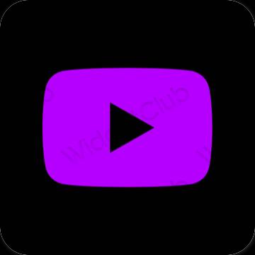 Esthetische Youtube app-pictogrammen