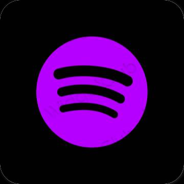 Estetické ikony aplikací Spotify