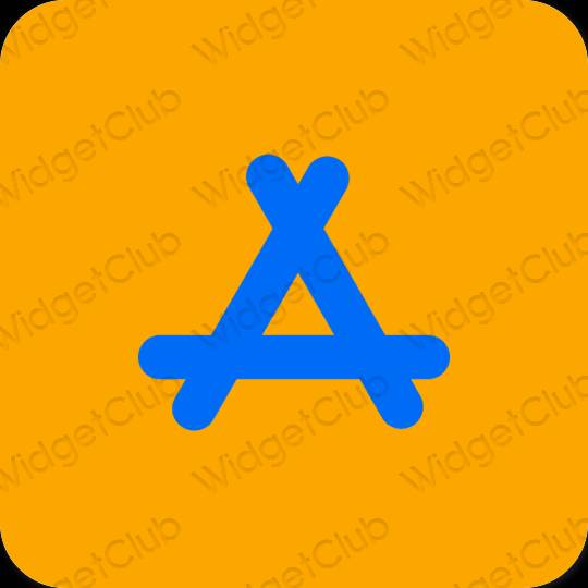 미적인 주황색 AppStore 앱 아이콘