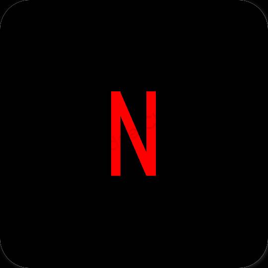 Estetik Netflix uygulama simgeleri