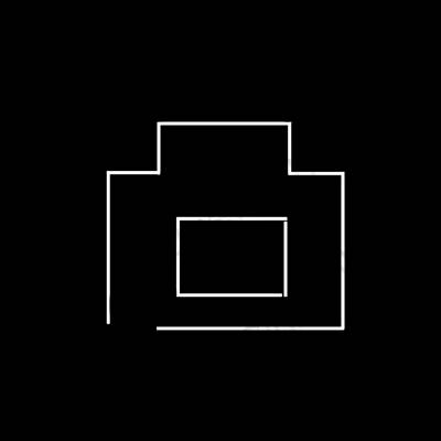جمالي أسود Camera أيقونات التطبيق