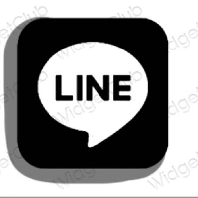 Esthetische LINE app-pictogrammen