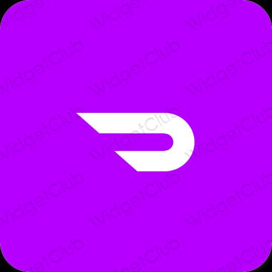 Ästhetisch Neon Pink Doordash App-Symbole