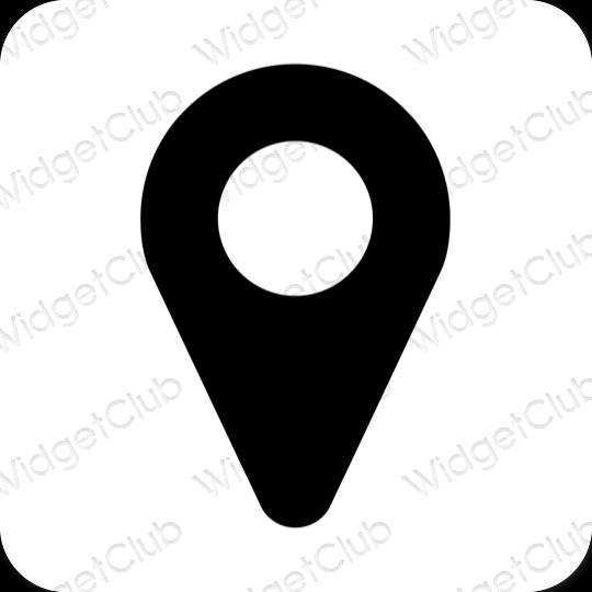 Aesthetic Map app icons