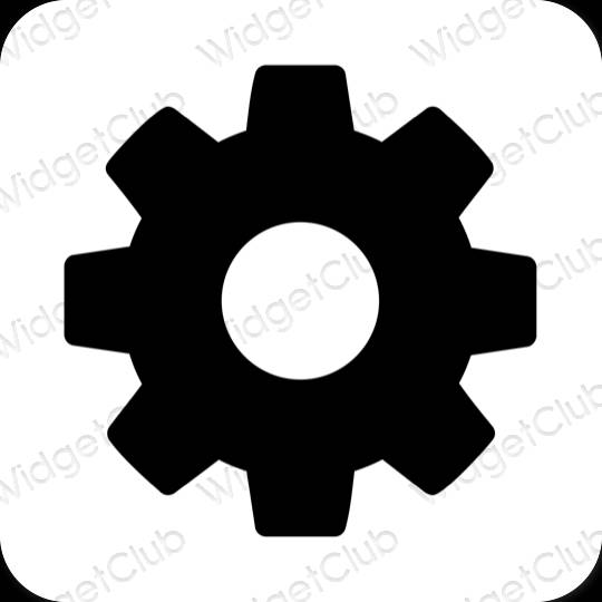Ästhetische Settings App-Symbole
