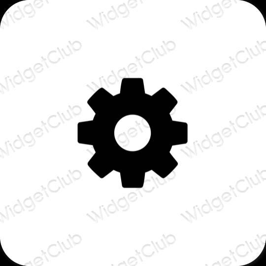 Æstetiske Settings app-ikoner