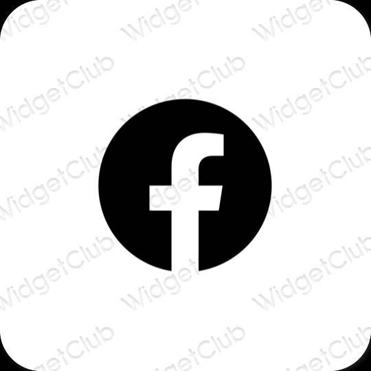 Esthetische Facebook app-pictogrammen