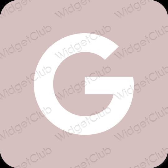 Estetický růžový Google ikony aplikací