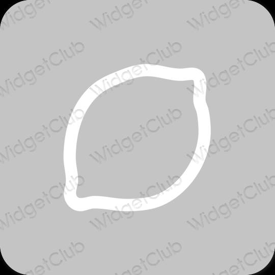 Estetický šedá Simeji ikony aplikací