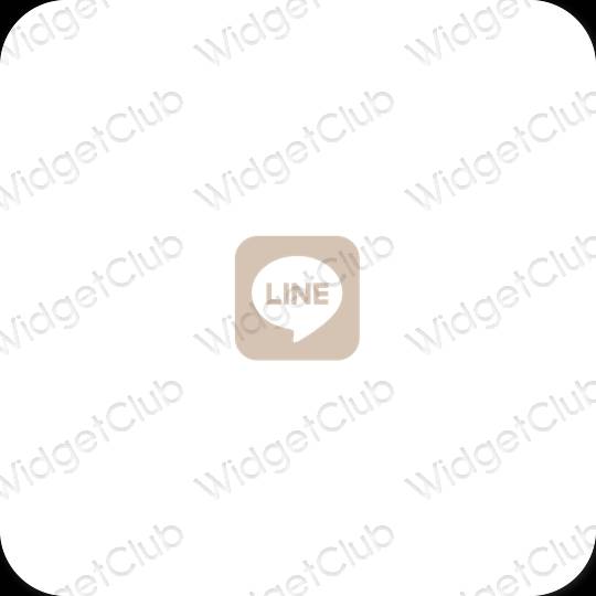 Icônes d'application LINE esthétiques