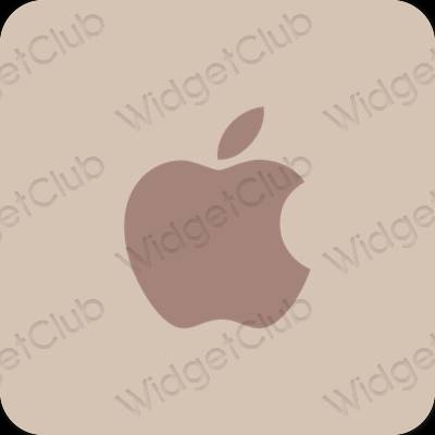 Estetico beige Apple Store icone dell'app