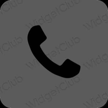 Estetski siva Phone ikone aplikacija