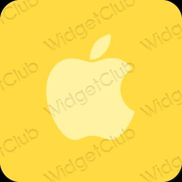 Естетичен оранжево AppStore икони на приложения