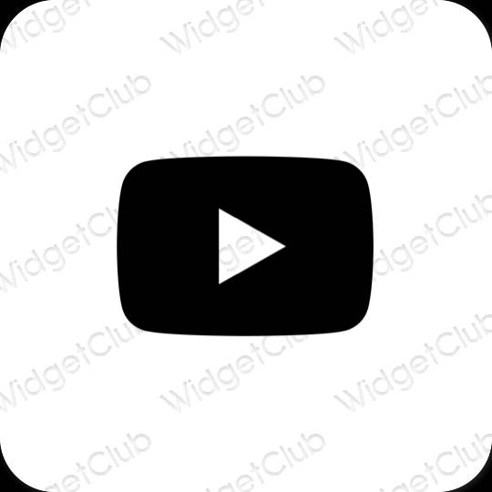 Esthetische Youtube app-pictogrammen