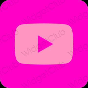 Aesthetic purple Youtube app icons
