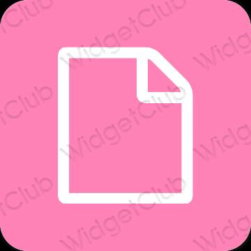 Estetski ljubičasta Files ikone aplikacija