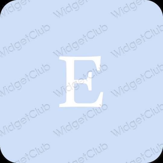 Estetyka fioletowy Etsy ikony aplikacji