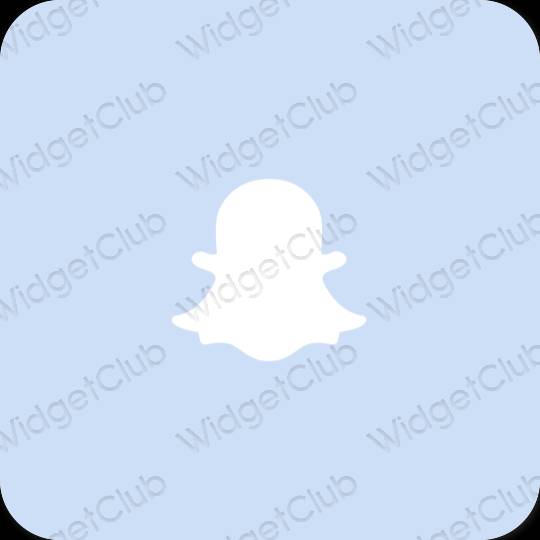 Stijlvol paars snapchat app-pictogrammen