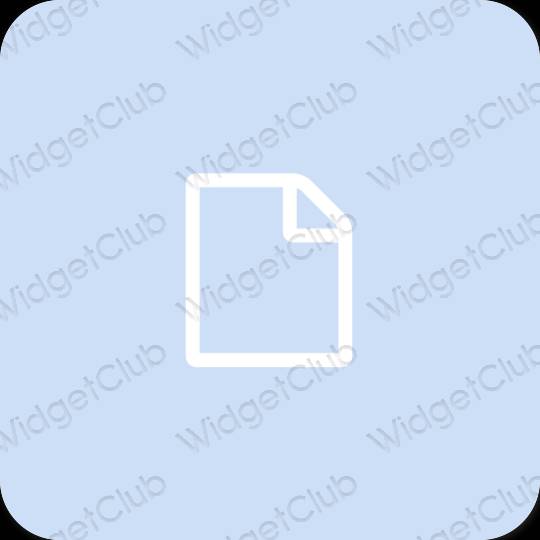 Stijlvol paars Notes app-pictogrammen