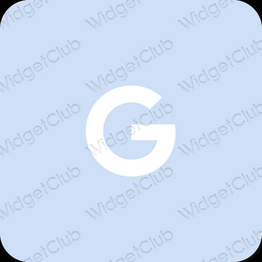 審美的 淡藍色 Google 應用程序圖標