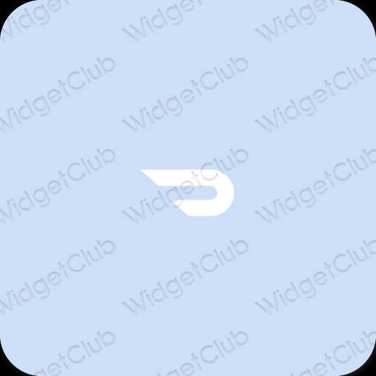Естетичен лилаво Doordash икони на приложения