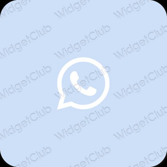 Estético roxo WhatsApp ícones de aplicativos