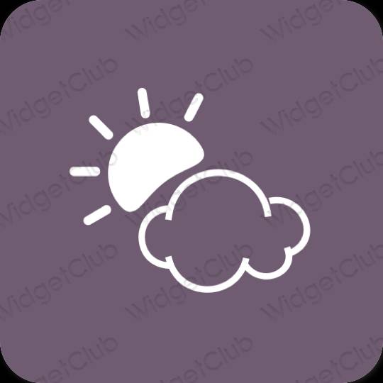 Estética Weather iconos de aplicaciones