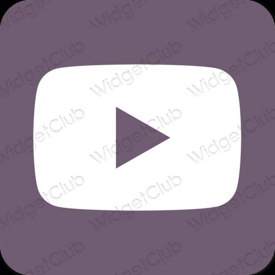 Esthetische Youtube app-pictogrammen