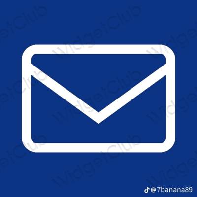 Estetinis mėlyna Mail programėlių piktogramos