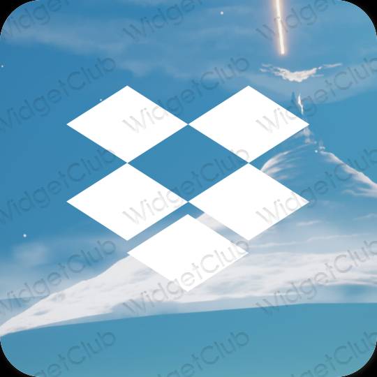 Esthetische Dropbox app-pictogrammen