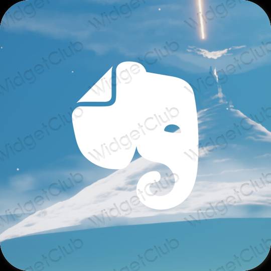 Ästhetische Evernote App-Symbole