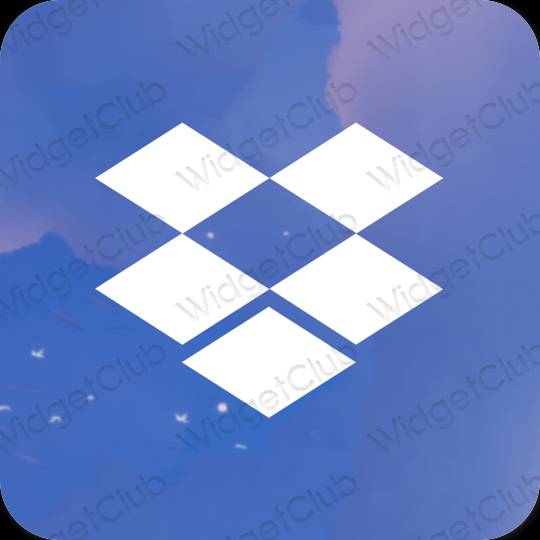 Estética Dropbox ícones de aplicativos