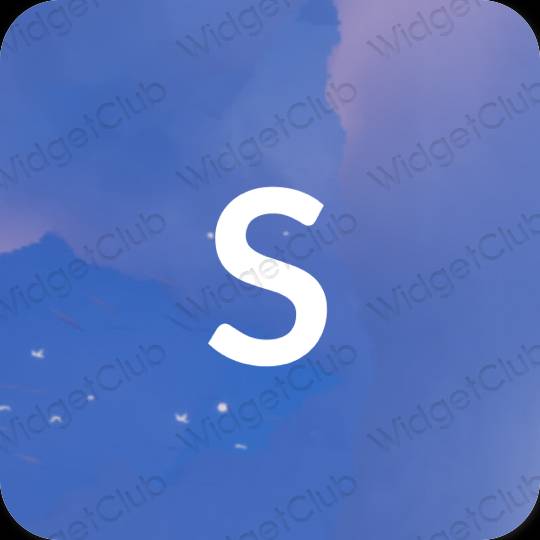 Estético roxo SHEIN ícones de aplicativos