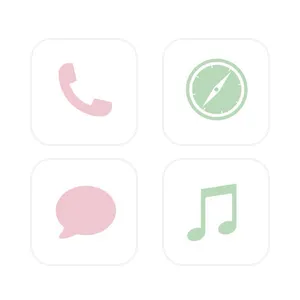 Pink × green y2k theme App Icon Pack[E2JRMjgE6E5zejWS9pfQ]