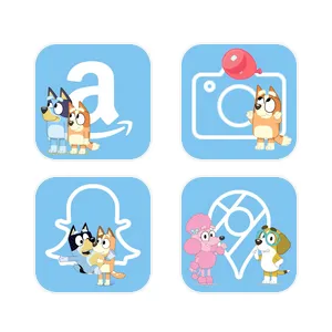 Bluey Theme حزمة أيقونة التطبيق[HBR93COiuooM9GGUwtKb]