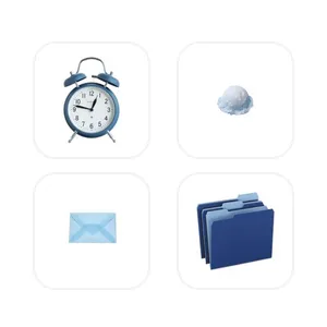 白と水色 App Icon Pack[RF2cKVhrxud8c9Gvis3b]