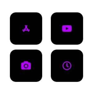 Neon Purple App Icon Pack[Iq1hsJYrnSonfSLp1dqC]