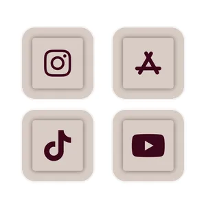 BROWN👜🤎 Pakiet ikon aplikacji[Y2dtRUoOGkMsZvJkXET0]