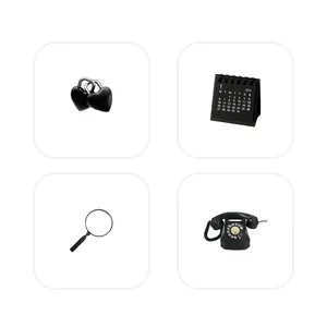 مشکی بسته آیکون برنامه[JEsd1C3LnTyKVVTJM8sx]