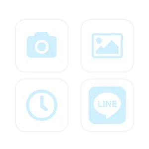 Light blue Pack d'icônes d'application[lBdfdkMY8mu0hKkYcIE1]