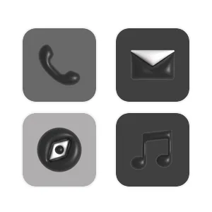 art × simple black thema ชุดไอคอนแอป[aqi9B8Bo6CHnMFKck12z]