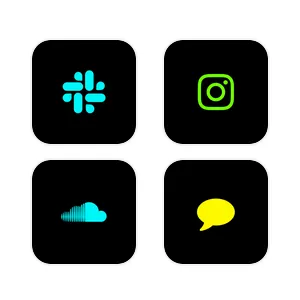 Black Neon colorful templete აპლიკაციის ხატულა პაკეტი[C6tYILSBHlYldkuyuZQZ]